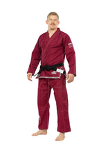 FUJI Suparaito Pearl Weave BJJ Gi - Burgundy - Jitsu Armor