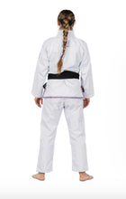 FUJI Suparaito Pearl Weave Womens BJJ Gi - White/Purple - Jitsu Armor