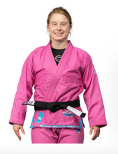 FUJI Suparaito Pearl Weave Womens BJJ Gi - Pink/Blue - Jitsu Armor