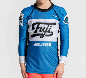 Fuji Kids Jiu Jitsu Script Flex Lite Long Sleeve Rashguard