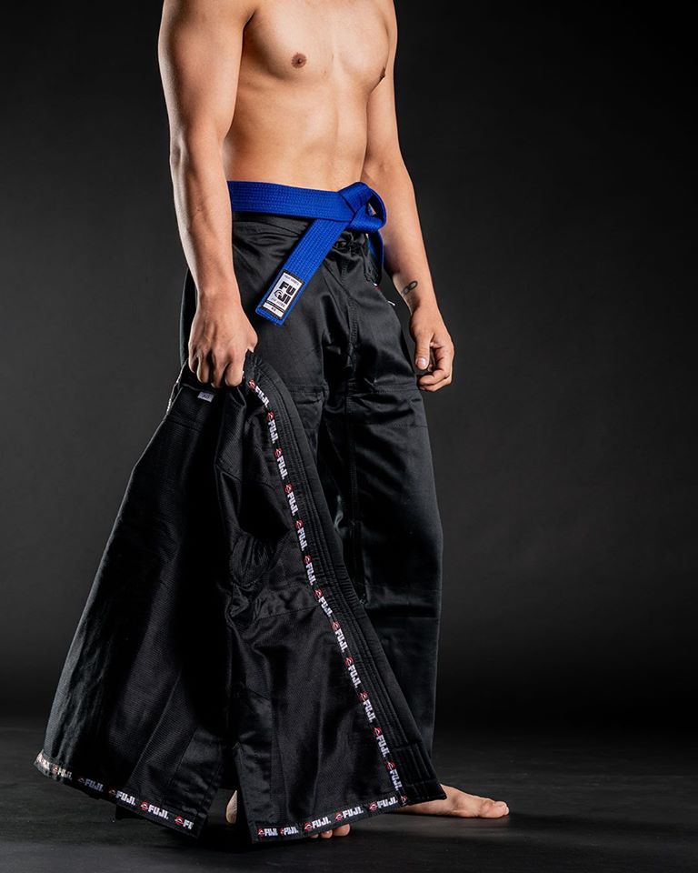 FUJI Lightweight Pearl Weave BJJ Gi - Black - Jitsu Armor