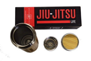 Jiu Jitsu Bamboo Water Bottle - 16oz - Jitsu Armor