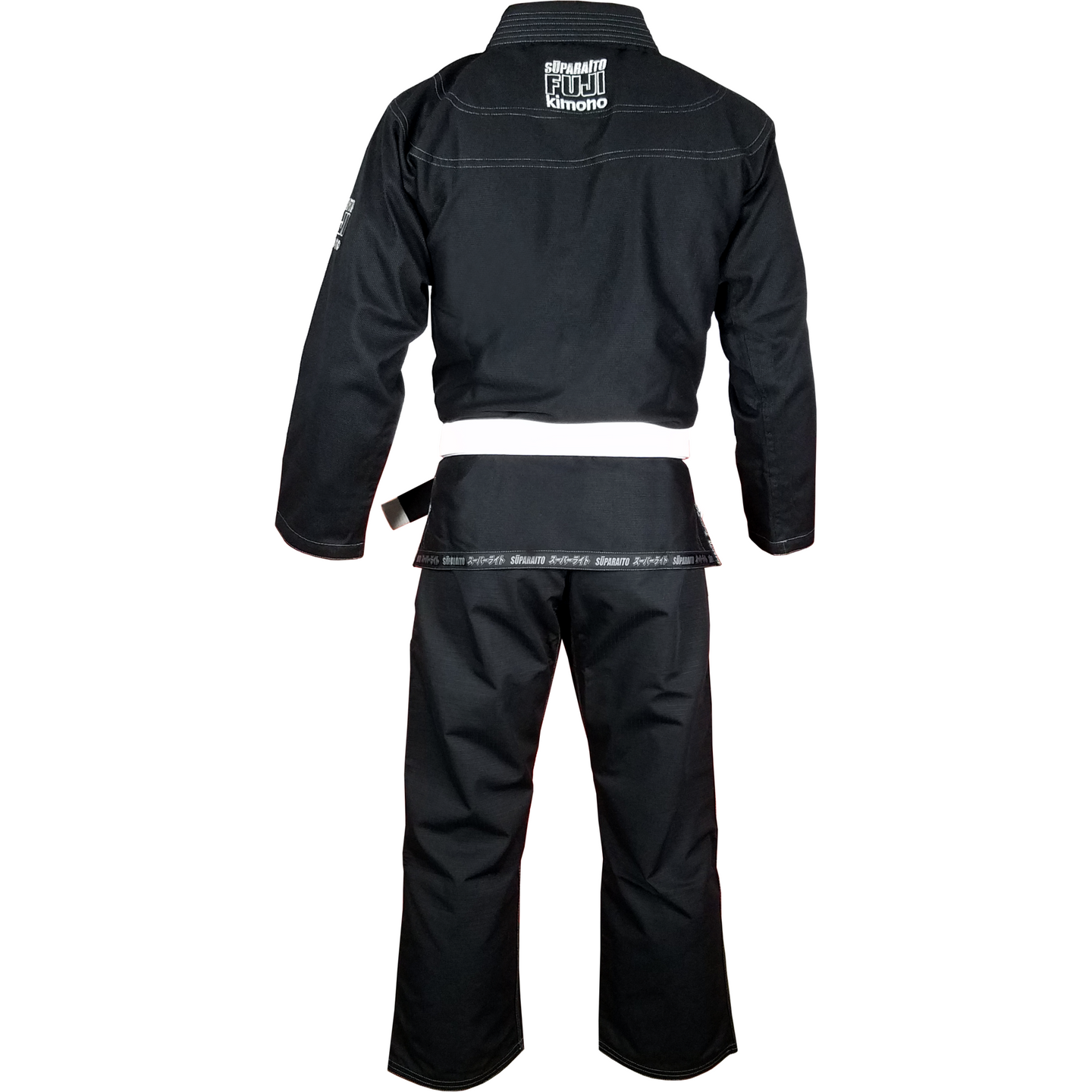 FUJI Suparaito Pearl Weave BJJ Gi - Black - Jitsu Armor