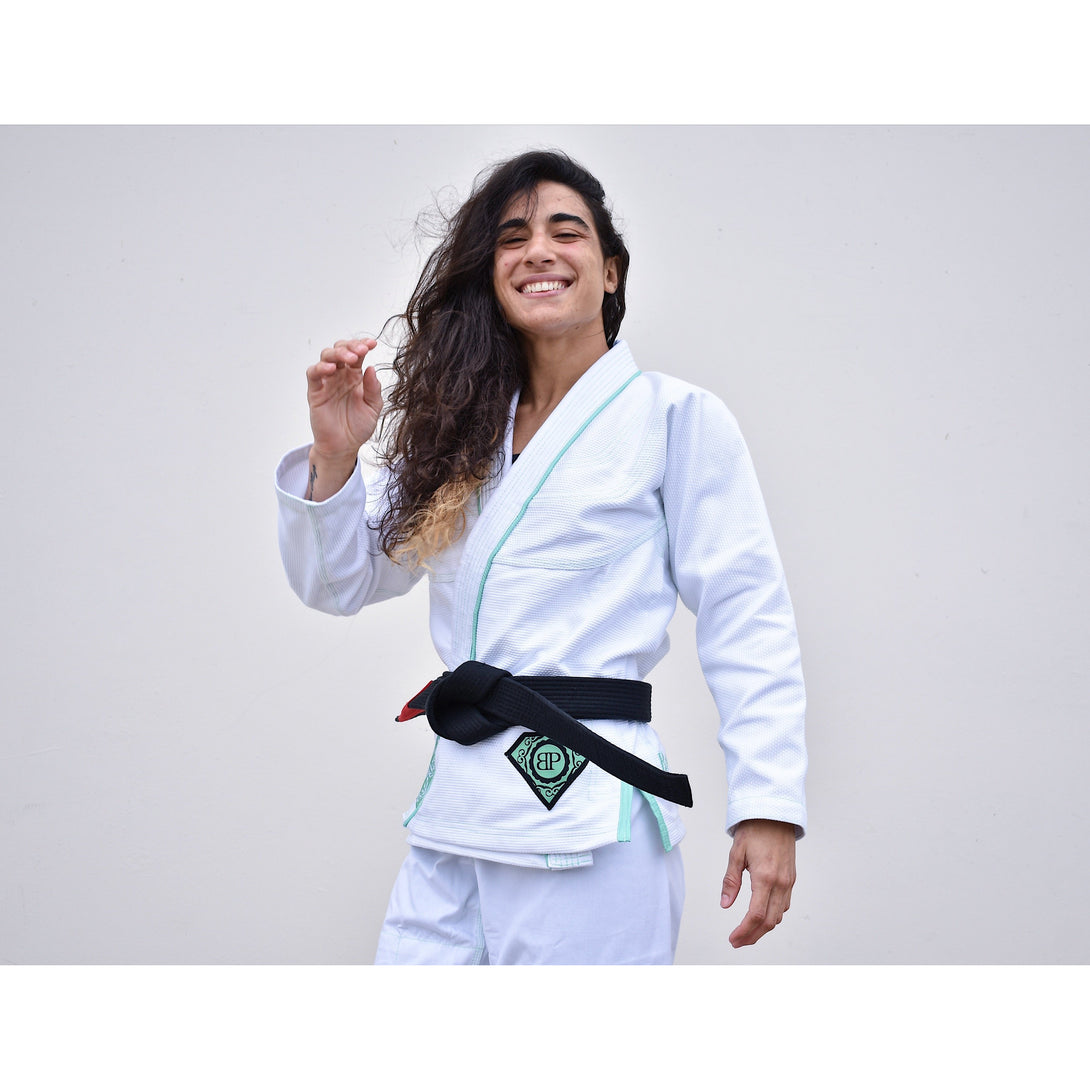 Break Point BP Diamond Girls Jiu Jitsu Gi - White - Jitsu Armor